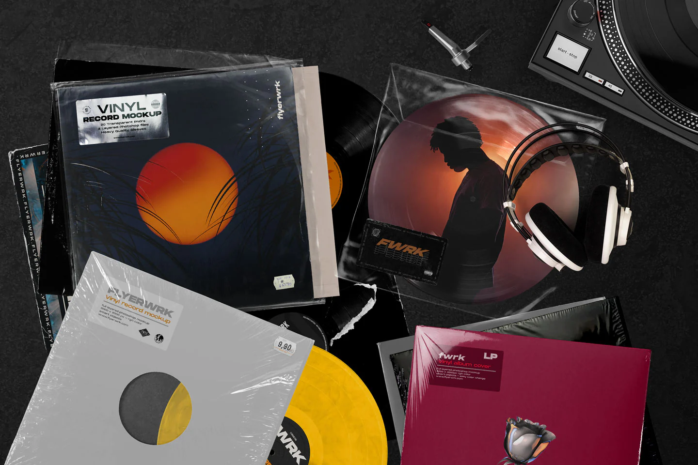 ماکت-ضبط-وینیل-یکپارچه-سازی